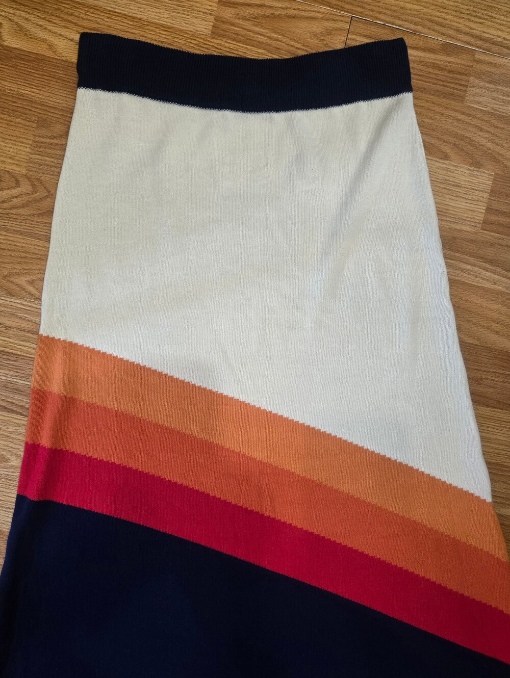 Oxknit Diagonal Striped Maxi Skirt - Picture 4 of 6